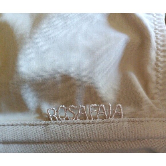 Rosa Faia Beautyfull Bra Size 34E Unlined Balconet Beige Embroidered Underwire - Picture 7 of 9